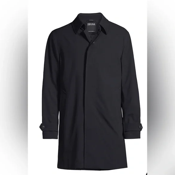 ジャケット・アウター Ermenegildo Zegna super long coat ERMENEGILDO ZEGNA Trench Coat jacket silk virgin wool men's